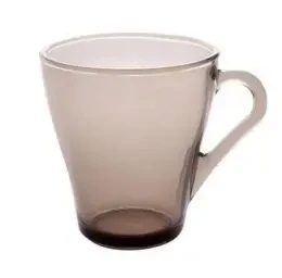 Скляна чашка "Grecia" 280 мл димна 9411, фото 1