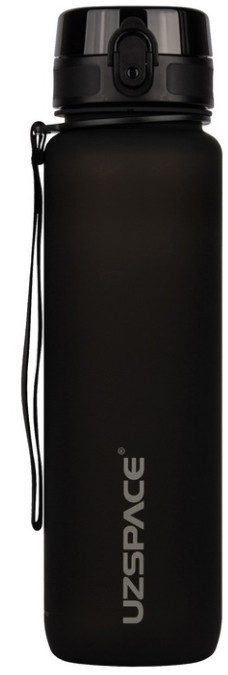 Спортивна пляшка Uzspace Tamish Frosted Waterbottle 3038 1 л чорна