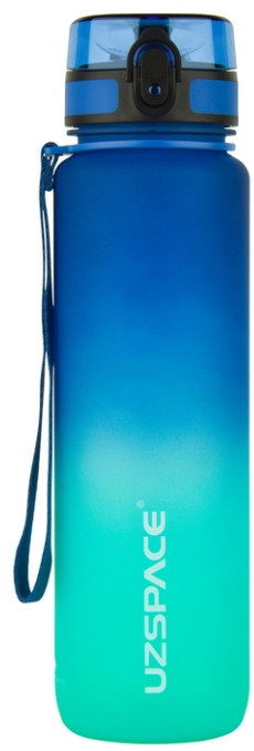 Пляшка для води UZSPACE Uzspace Tamish Frosted Waterbottle 3038 1 L зеленувато-блакитний