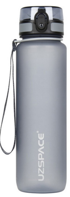 Пляшка для води UZSPACE Uzspace Frosted Waterbottle 3038 1 L сірий