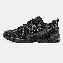 Чоловічі Кросівки New Balance 1906R Black Silver / Нью Беланс 1906Р Чорні із Сріблястим, фото 4