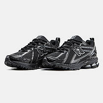 Чоловічі Кросівки New Balance 1906R Black Silver / Нью Беланс 1906Р Чорні із Сріблястим, фото 5