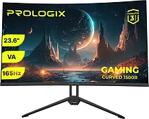 Монітор Prologix 23.6" GM2324C VA Black Curved, фото 6