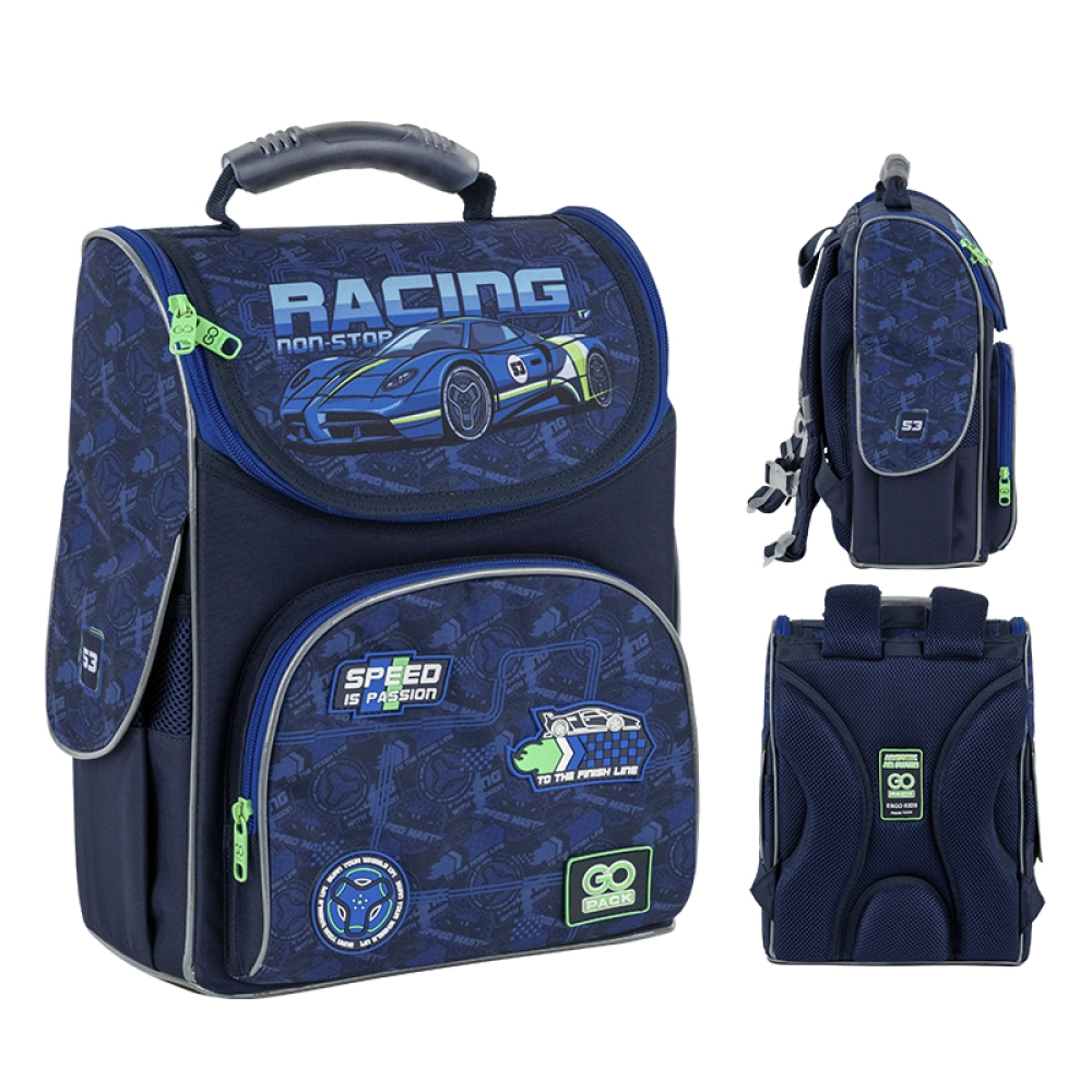 Рюкзак шкільний каркасний GoPack Education Racing GO25-5001S-6