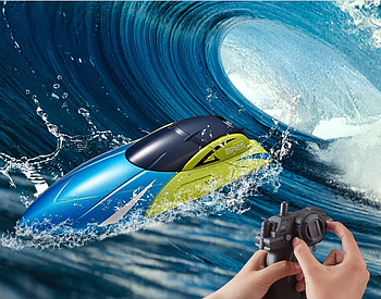 Катер на радіокеруванні (р/к2,4G, акум, довжина 23,5 см, світло, USB зарядний, у коробці) 4D-S4