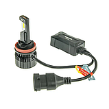 Світлодіодна LED-лампа DECKER H8/H9/H11/H16 12V-24V PL-07 60W 6000K 12000L радіатор з вентилятором + обманка, фото 4