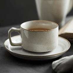 Керамічна чашка з блюдцем. Модель RD-5444 Блюдце, 15.5х11х2 см