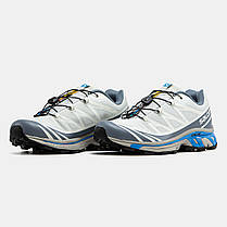 Чоловічі Кросівки Salomon XT-6 Advanced Gore-Tex Grey Blue / Саломон ХТ-6 Адванст Гор Текс Сірі з Синім, фото 5