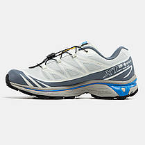 Чоловічі Кросівки Salomon XT-6 Advanced Gore-Tex Grey Blue / Саломон ХТ-6 Адванст Гор Текс Сірі з Синім, фото 4