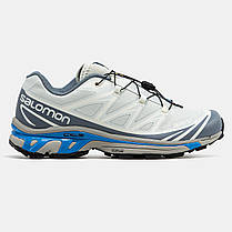 Чоловічі Кросівки Salomon XT-6 Advanced Gore-Tex Grey Blue / Саломон ХТ-6 Адванст Гор Текс Сірі з Синім, фото 3