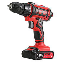 Шуруповерт AOTUO PRO 36Vf (21V) з двома акумуляторами 3000 mAh та набором інструментів у кейсі, фото 2