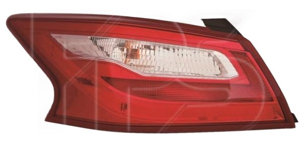 Задній ліхтар Nissan Altima 2016-2018 лів. (без ламп) (7443/WY21W/W5W) (зовнішній світлий) 315-1987L-AC, фото 1
