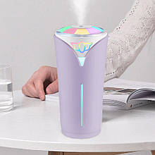 Зволожувач повітря Elite - Colorful Humidifier EL-544-10 з підсвічуванням 280 мл, Фіолетовий