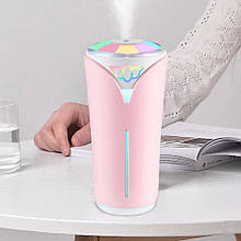Зволожувач повітря Elite - Colorful Humidifier EL-544-10 з підсвічуванням 280 мл, Рожевий