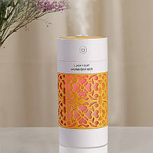 Ультразвуковий USB зволожувач повітря ажурний Lucky Cup Humidifier з підсвічуванням, Помаранчевий (237)