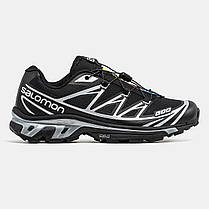 Чоловічі Кросівки Salomon XT-6 Softground LT ADV Black / Саломон ХТ-6 Софтграунд ЛТ АДВ Чорні із Сріблястим, фото 3