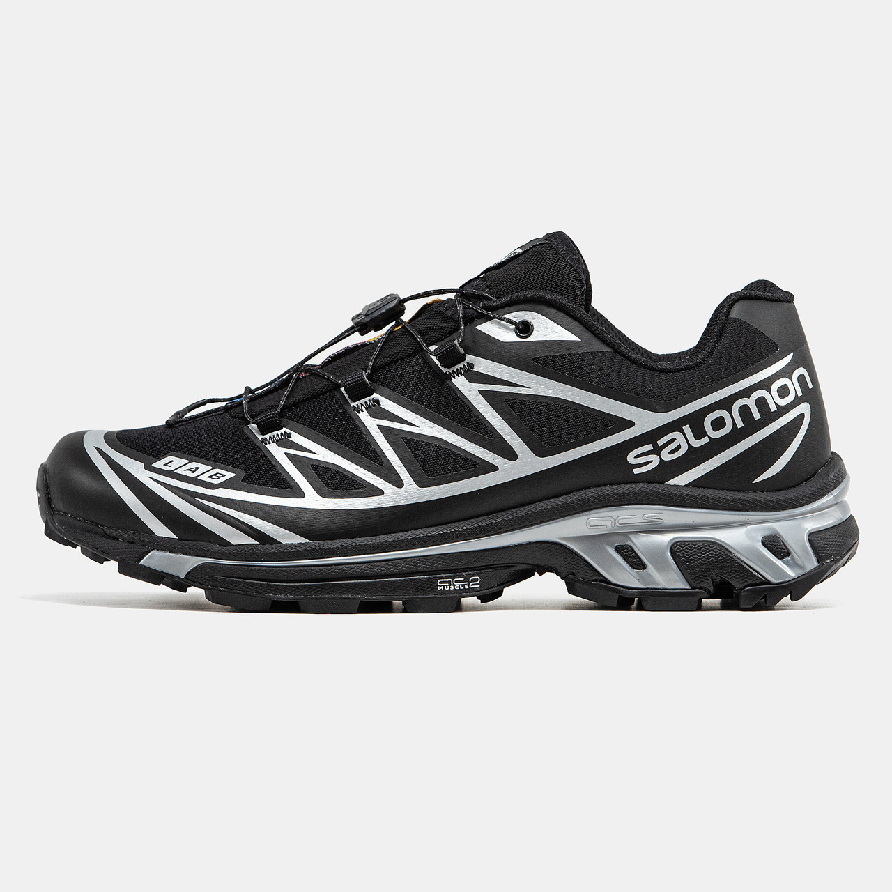 Чоловічі Кросівки Salomon XT-6 Softground LT ADV Black / Саломон ХТ-6 Софтграунд ЛТ АДВ Чорні із Сріблястим