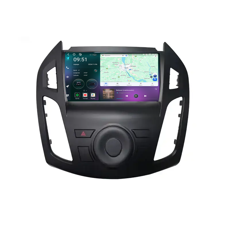 Штатна магнітола Mekede M7 Plus Ford Tourneo Connect Transit Connect  (2014-2015) CarPlay QleD