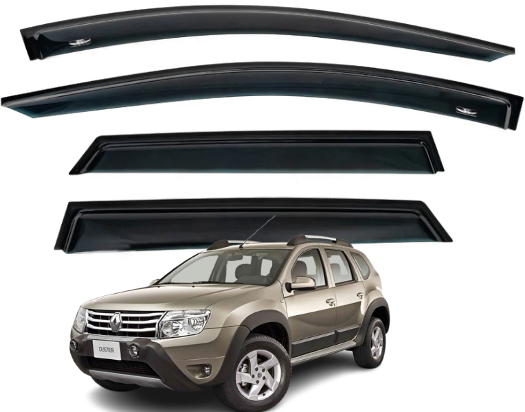 Дефлектори вікон вітровики Renault Duster 2010-2017 (скотч) HIC