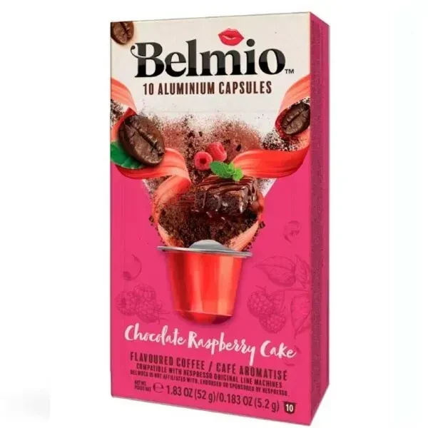 Кава в капсулах Belmio Chocolate Raspberry Cake 10 шт Бельгія Неспресо