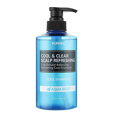 Шампунь освіжний "М'ятна вода" Kundal Cool&Clear Scalp Refreshing Shampoo Aqua Mint 500 мл.