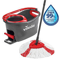Набір для прибирання Vileda Easywring & Clean Turbo 2in1 Microfibre Швабра + відро з віджимом Чехія (163422)