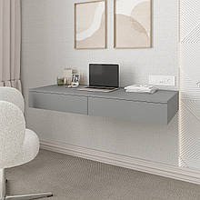 Настінний письмовий стіл 160х1200х500 мм Антрацит