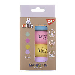 Маркер текстовий Yes Miffy в наборі 4 шт.