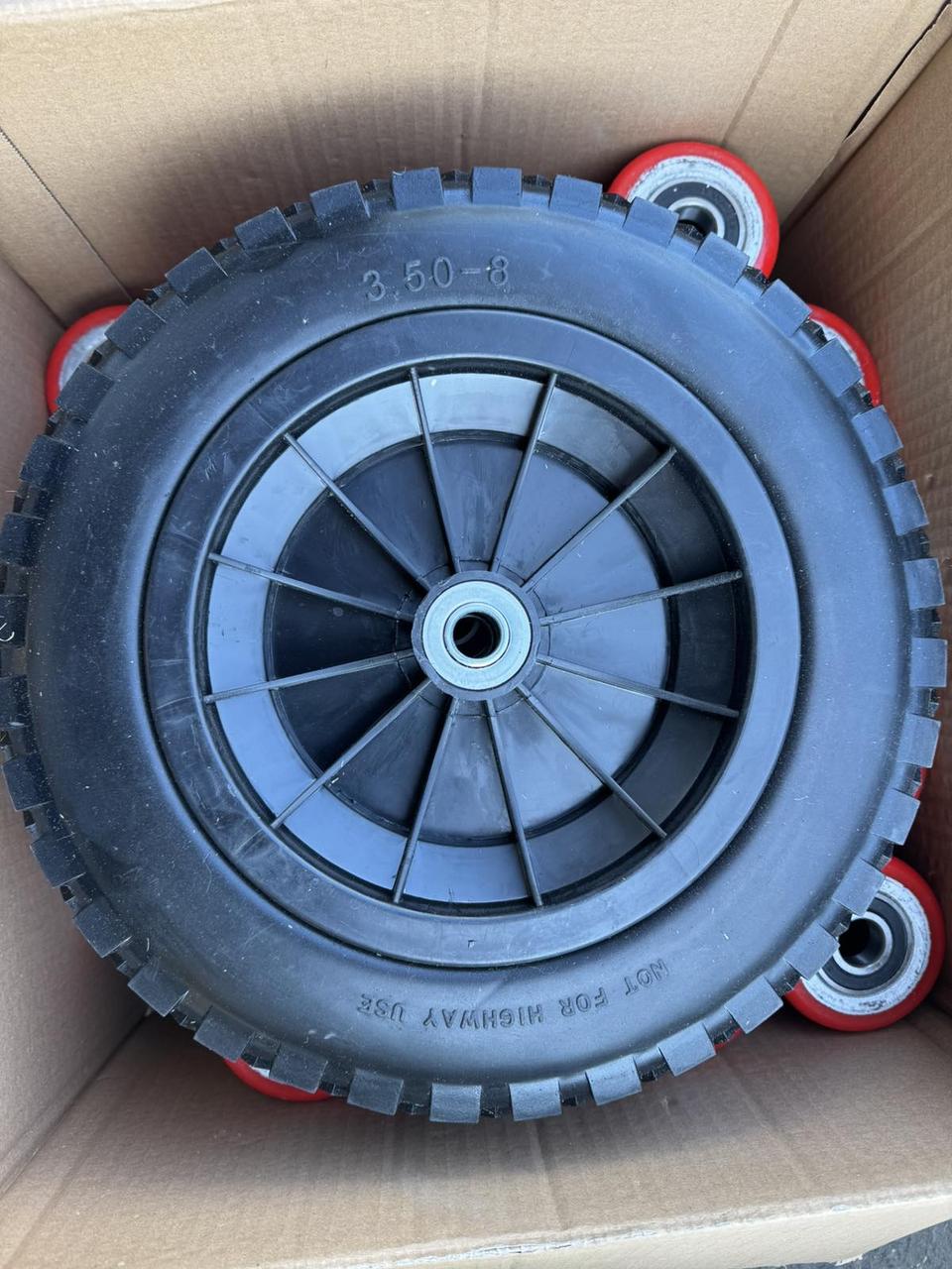 Колесо поліуретанове для тачки 3,5-8, фото 1