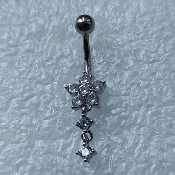 Банан для пірсингу пупка Квітка PPBP-82, фото 1