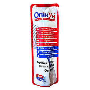 Протиопікова гелева серветка «Опікун»  30 × 20 см