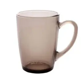 Скляна чашка "White coffe" 330 мл димна 9414, фото 1