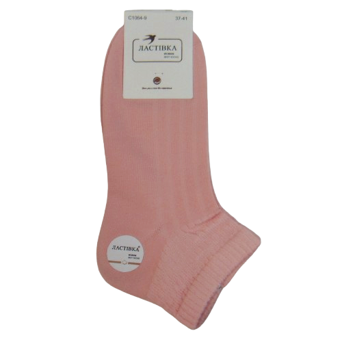 Жіночі шкарпетки бавовна Ластівка 37-41 рожеві 10649, фото 1