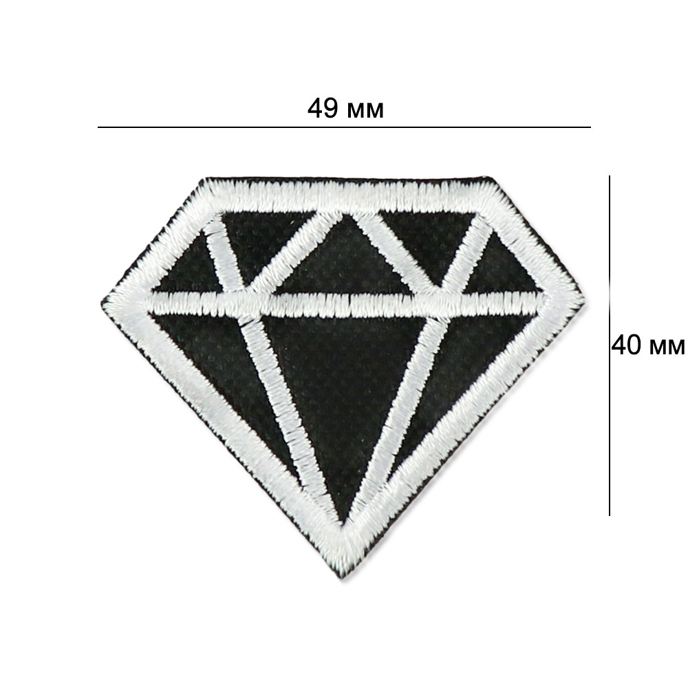 Нашивка на одяг, Кристал, 4*4,9 см, фото 1