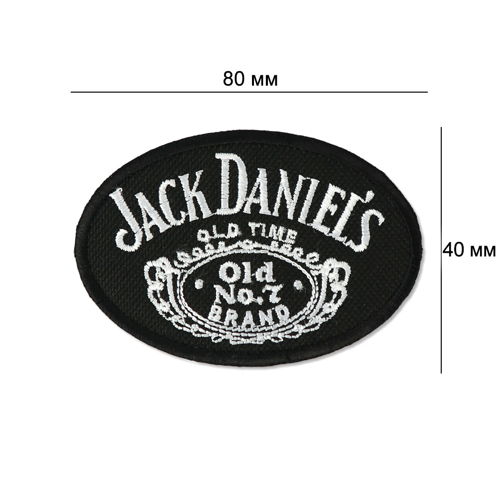 Нашивка на одяг, Jack Daniel's, 8*4 см, фото 1