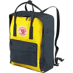 Рюкзак шкільний 16 л Fjallraven Kanken Classic (жіночий, чоловічий) / Канкен (39х27х13 см) Жовто-синій