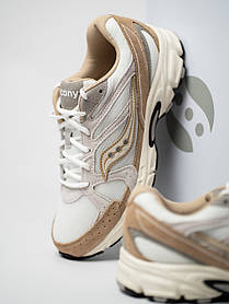 Чоловічі кросівки Saucony Ride Millennium Suede S70856-6 White sand білі Оригінал