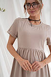 Сукня для вагітних та годування Noomie DR-25.092 бежева, фото 9
