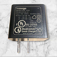 Мережевий зарядний пристрій/швидке заряджання/адаптер Quick Charge 2 Black