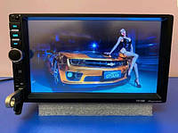 Дводинова автомагнітола піонер 7018 2din Bluetooth, мр3, USB, Мультимедійна процесорна магнітола з екраном 7 дюймів і блютузом