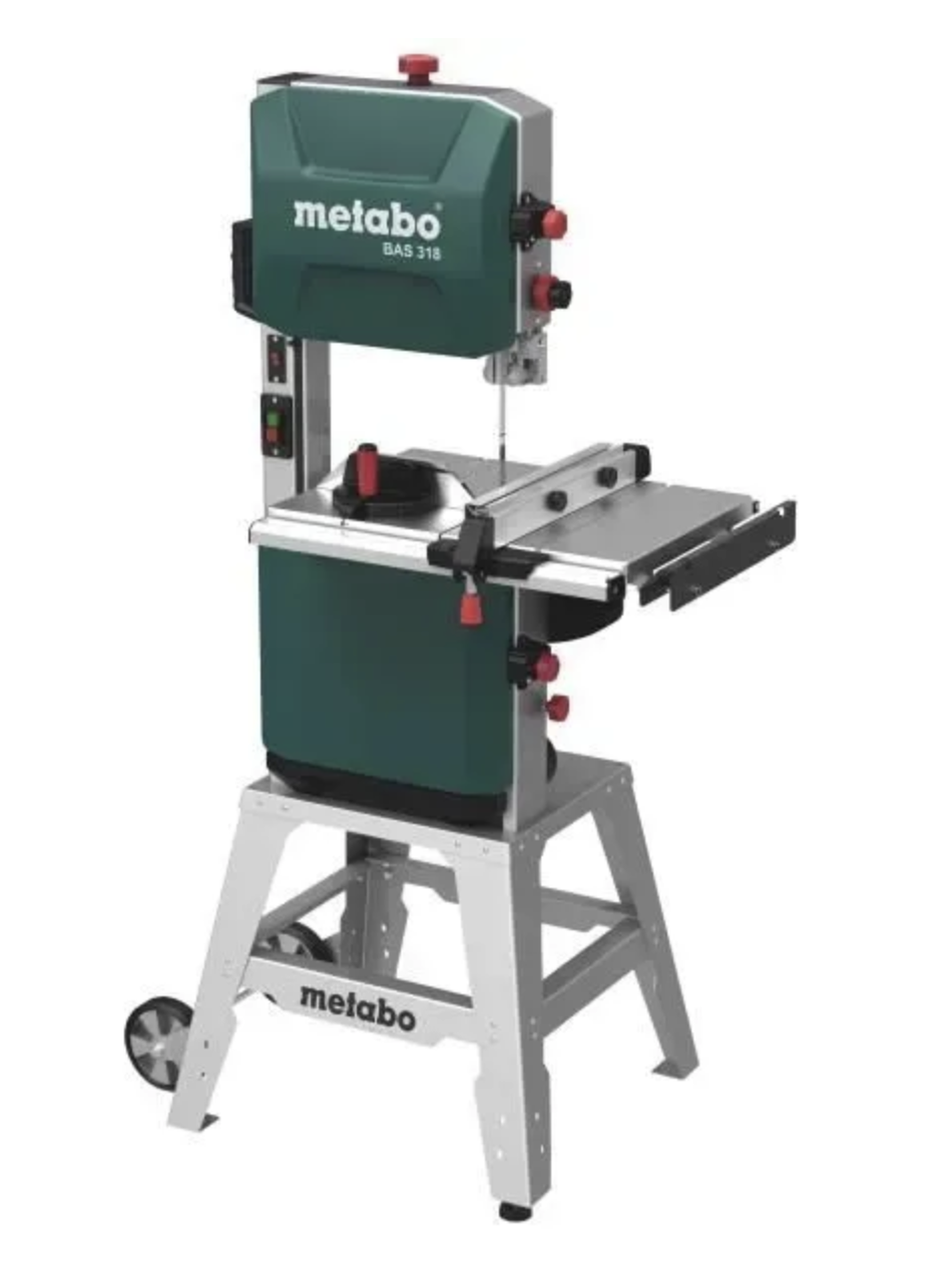 Професійна стрічкова пила Metabo BAS 318 Precision DNB : 900 Вт, 380В, 410/800 м/хв стрічкова пила по дереву 619010000