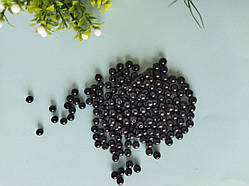Намистини перлини 6 мм, 10 шт, чорний №39