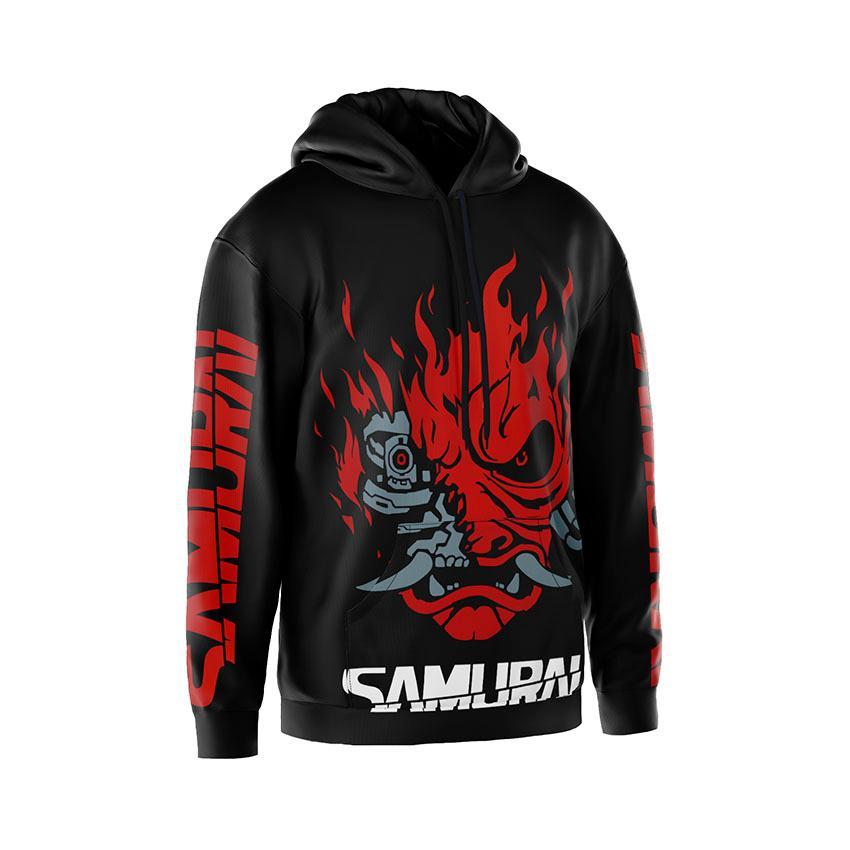 Худі чоловіче з принтом «Сила самурая. Power of Samurai 1»