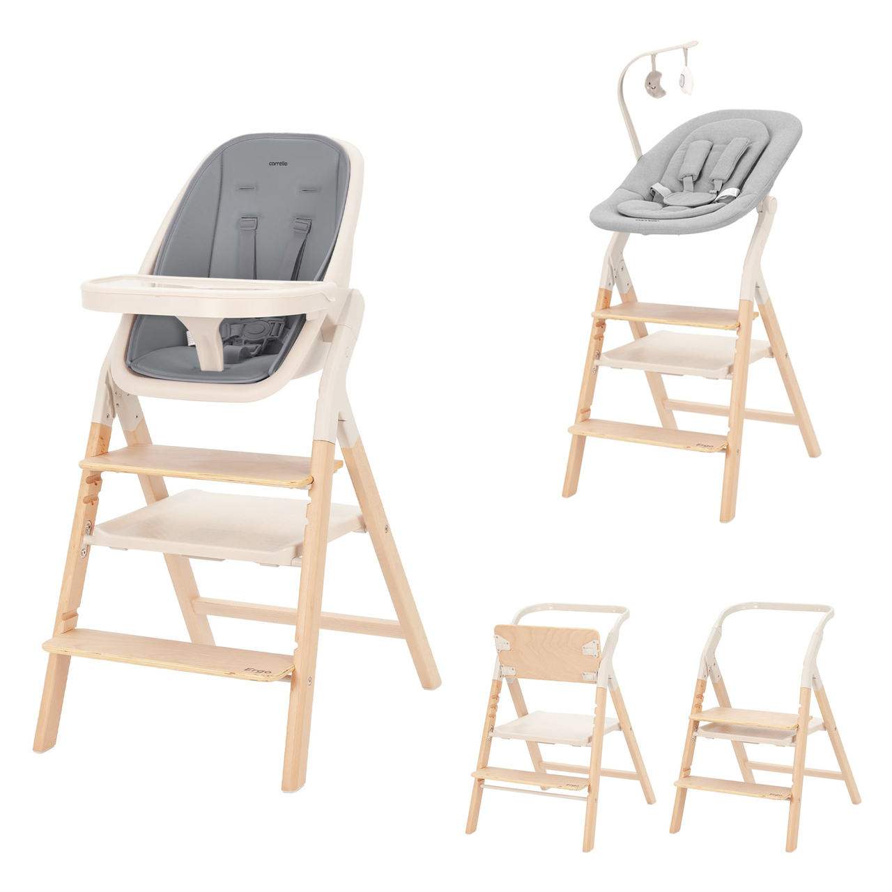 Стілець для годування CARRELLO Ergo CRL-16701, Carbon Grey, фото 1