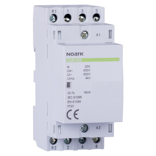 Модульний контактор Noark 25А 4NO 24V Ex9CH2540 102411