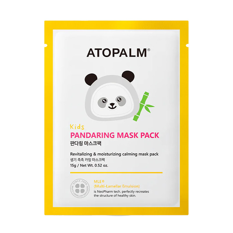 Маска тканинна заспокійлива для дітей Atopalm Pandaring Mask Pack Kids 15g*1ea(BOX), фото 1