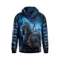 Худі чоловіче з принтом «Сталкер: Серце Чорнобиля. Сталкерська Ніч. Stalker: Heart of Chornobyl», фото 2