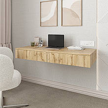 Настінний письмовий стіл 160х1200х500 мм Дуб Тахо