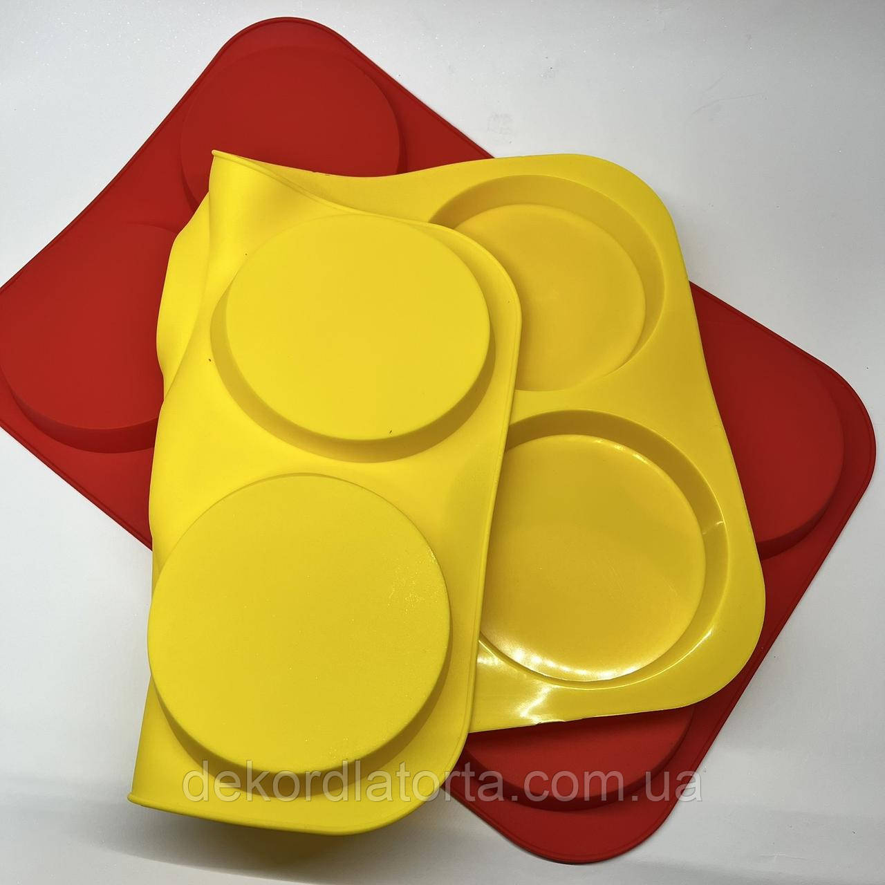 Форма силіконова для начинок тартів із 6 шт D 10 см, фото 1