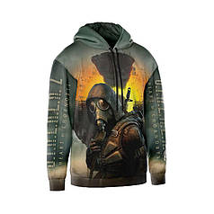 Худі чоловіче з принтом «Сталкер: Серце Чорнобиля. Stalker: Heart of Chornobyl»